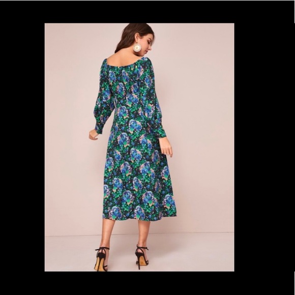 Zara floral print midi dress - Picture 3 of 6